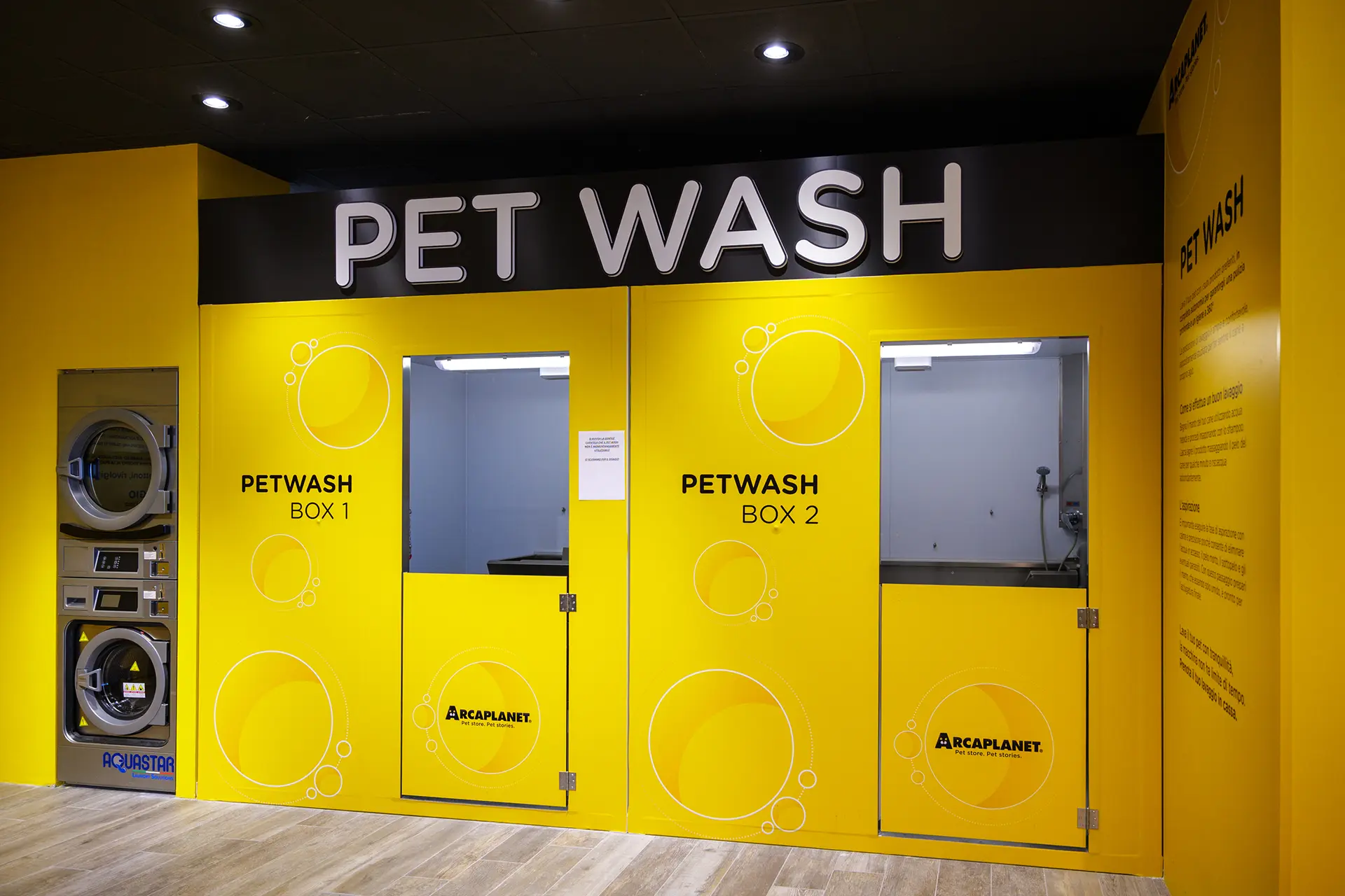 Arcaplanet petwash lavaggio self service toelettattura cani e gatti